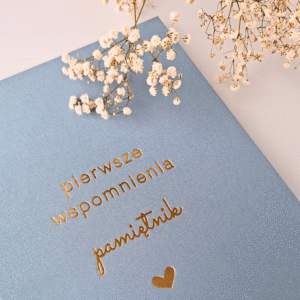 pamiętnik dziecka Misty Blue – detal złocenia na okładce albumu